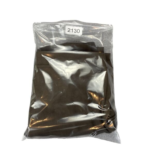 Calvin Klein Faux Suede Pants Womens Large Brown Elastic Waist Career Front Seam - Picture 13 of 13